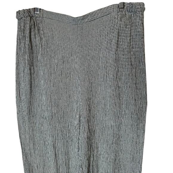 Eileen Fisher Woman Linen Blend Check Plaid Pull On Ankle Pants Lagenlook sz 1X - Picture 3 of 5